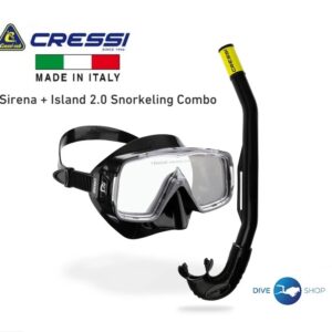Ronilacki set Cressi Sub sirena island crno